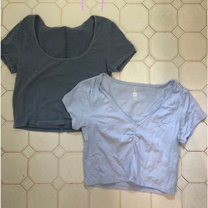 Pacsun cropped basic tees